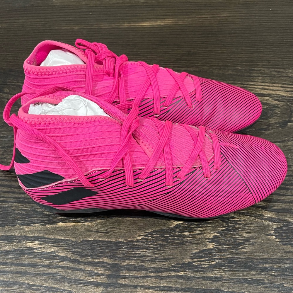 adidas Kids' Nemeziz 19.3 Firm Ground Football Boots SHOCK PINK BLACK  used Y4.5